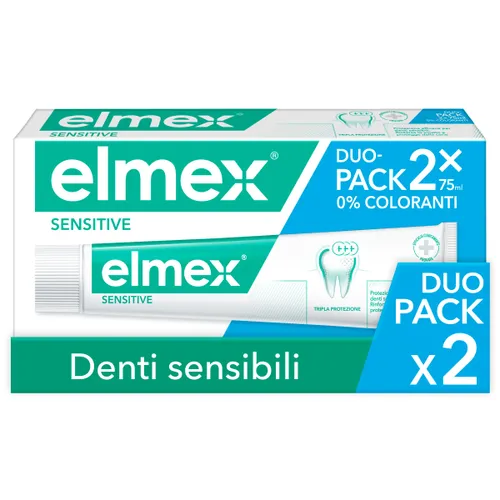 elmex Zahnpasta Sensitive Zähne 2 Packungen mit 75 ml I