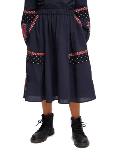 Embroidered midi skirt - Größe 8 - Multicolor - Mädchen - Rock - Scotch & Soda