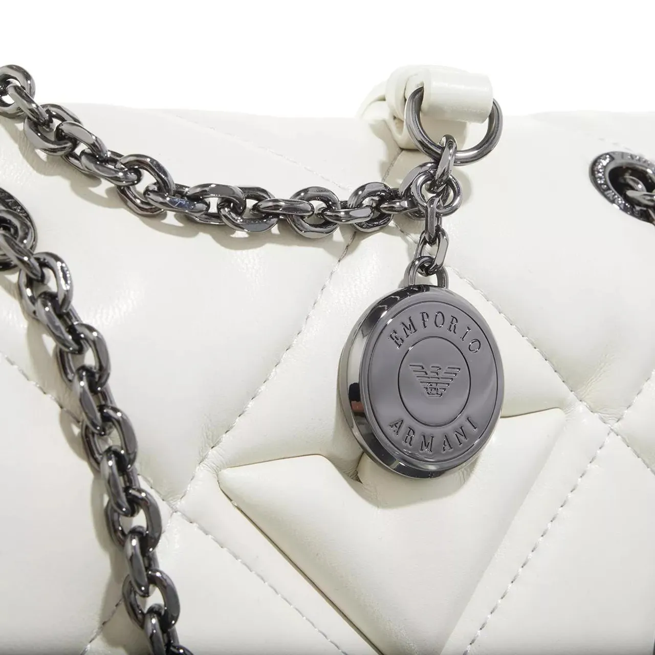 Emporio Armani Crossbody Bags - Pochette Simil Nappa - Gr. unisize - in Creme - für Damen