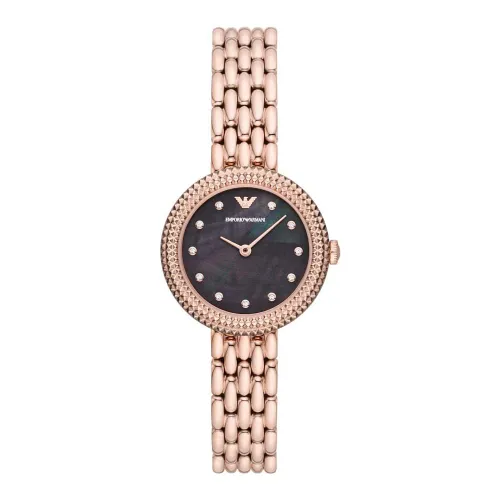 Emporio Armani Damen-Zweizeiger-Armbanduhr aus Edelstahl