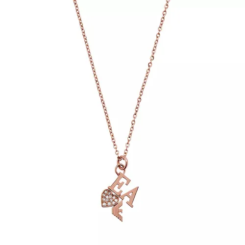 Emporio Armani Halskette - Stainless Steel Chain Necklace - Gr. unisize - in Quarz - für Damen