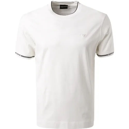 EMPORIO ARMANI Herren T-Shirt beige Baumwolle