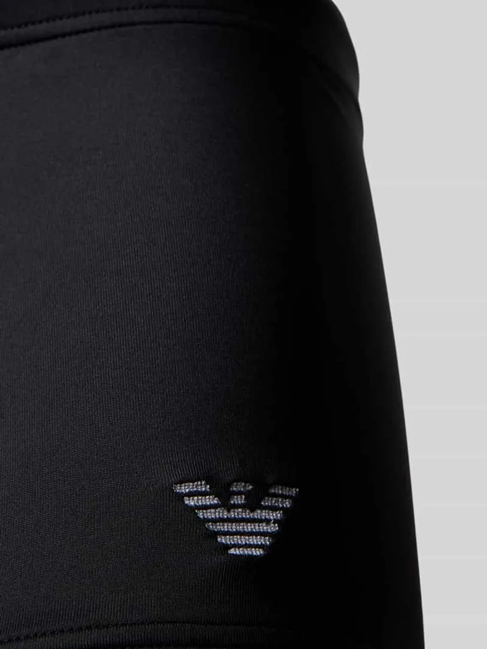 Emporio Armani Slim Fit Badehose mit Logo-Detail Modell 'ESSENTIAL' in Black