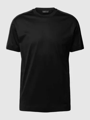 Emporio Armani T-Shirt im unifarbenen Design in Black