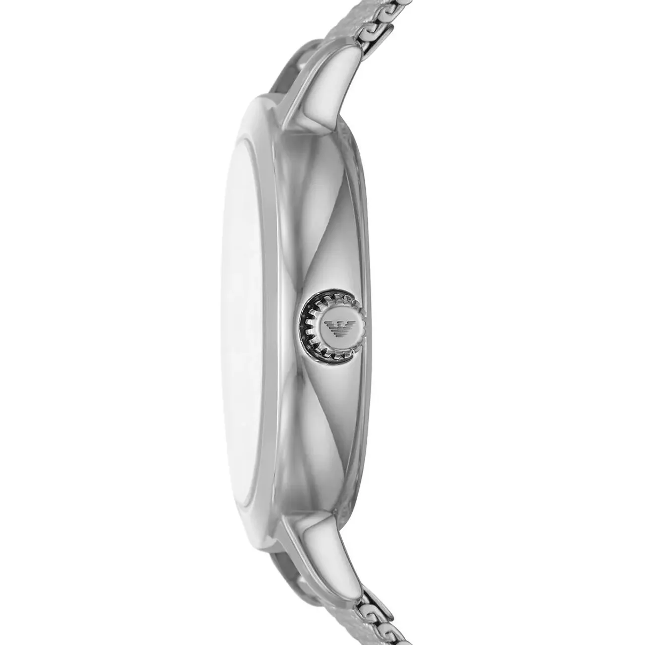 Emporio Armani Uhr - Emporio Armani Three-Hand Stainless Steel Mesh - Gr. unisize - in Silber - für Damen
