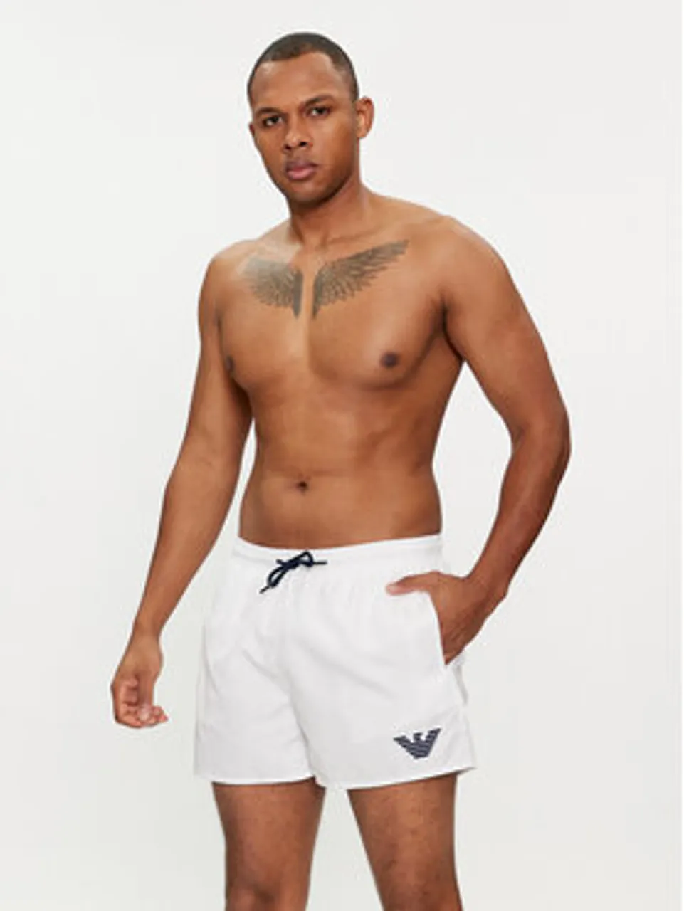 Emporio Armani Underwear Badeshorts 211752 4R438 00010 Weiß Regular Fit
