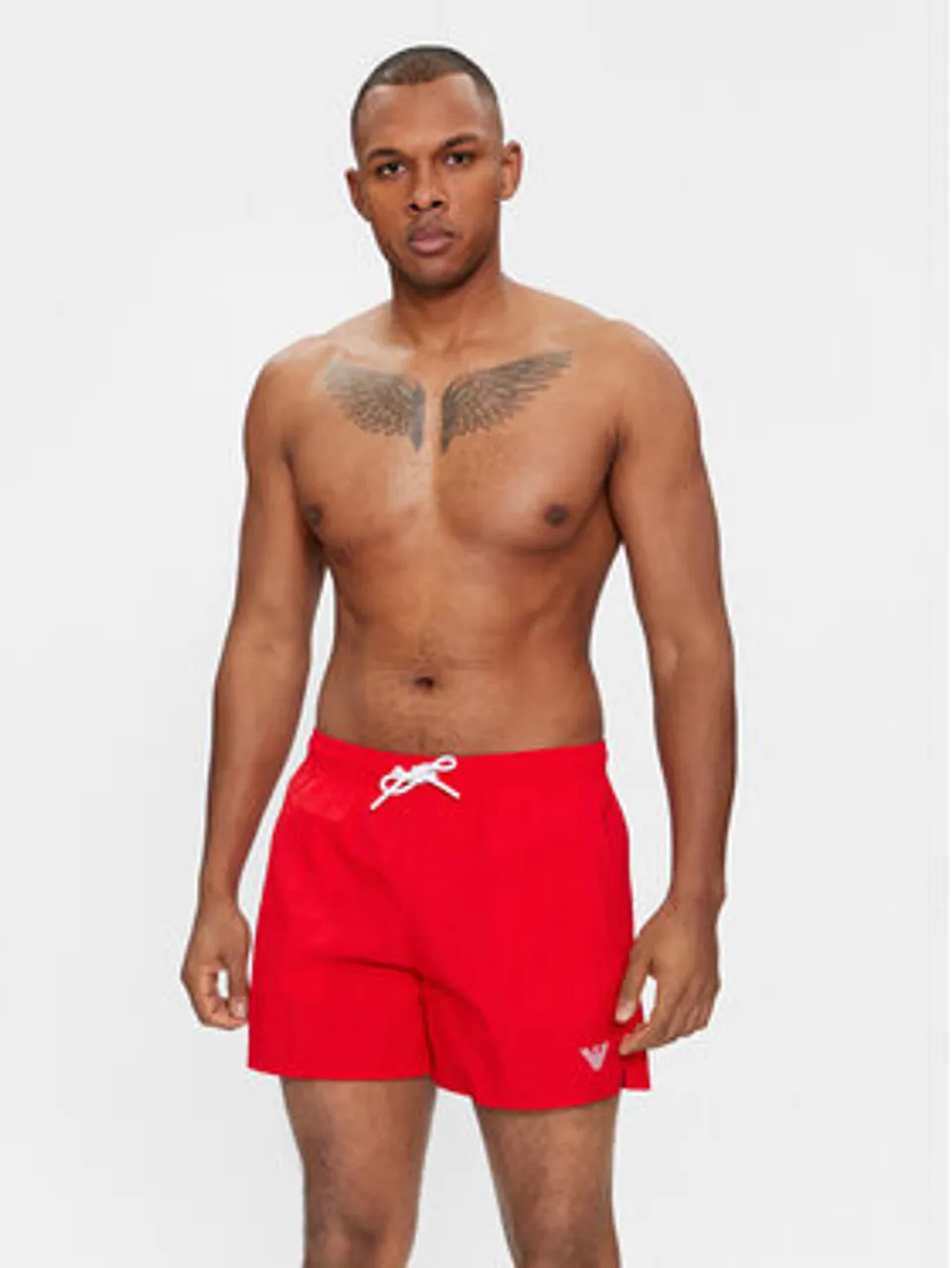 Emporio Armani Underwear Badeshorts 211756 4R422 00774 Rot Regular Fit