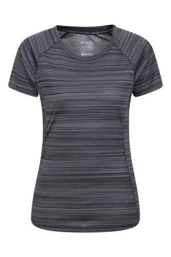Endurance Damen T-Shirt - Gestreift - Grau