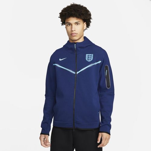England Nike Tech Fleece-Hoodie mit durchgehendem Reißverschluss für Herren - Blau