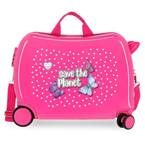 Enso Save The Planet Kinder-Koffer Rosa 50x38x20 cms