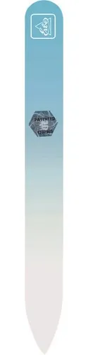 Erbe Glasfeile Soft-Touch Pastell Blau 14 cm mit Box