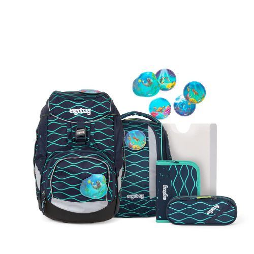 ergobag Unisex-Kinder Pack-Set Rucksack Mehrfarbig