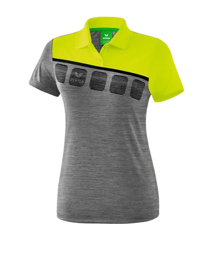 Erima 5-C Poloshirt Damen Grau Grün