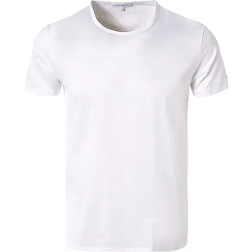 Ermenegildo Zegna Herren T-Shirt weiß Baumwolle unifarben