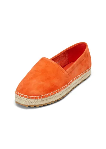 Espadrille MARC O'POLO "aus edlem Velours-Ziegenleder" Gr. 41, orange Damen Schuhe Marc O'Polo
