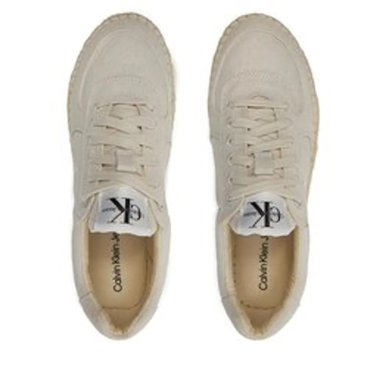 Espadrilles Calvin Klein Jeans Espadrille Sneaker Cs Btw YW0YW01437 Creamy White/Bright White 0F9