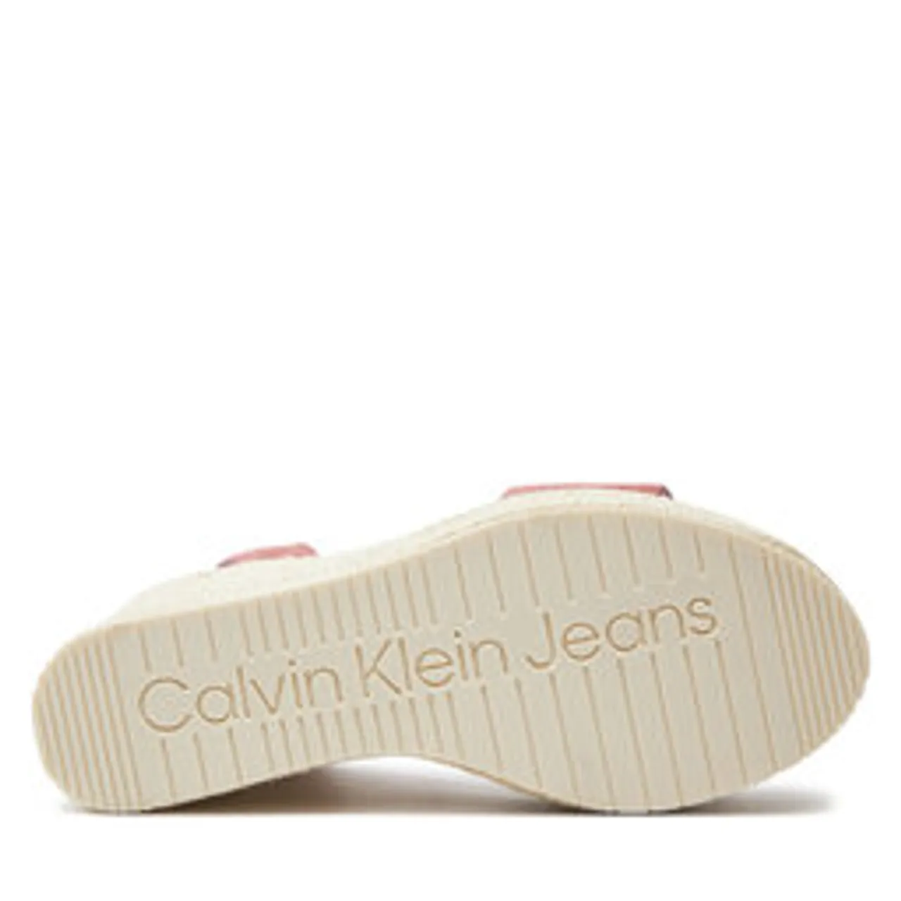 Espadrilles Calvin Klein Jeans Wedge Sandal Su Mg Btw YW0YW01026 Ash Rose TQY