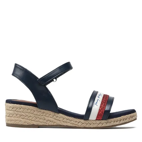Espadrilles Tommy Hilfiger Rope Wedge Sandal T3A7-32188-1379 M Blue/White/Red Y004
