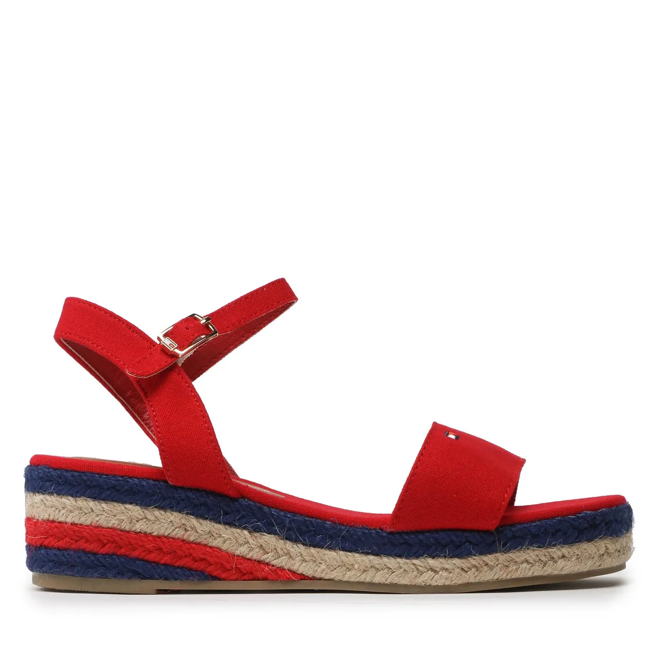 Espadrilles Tommy Hilfiger Rope Wedge T3A7-32778-0048300 S Red 300