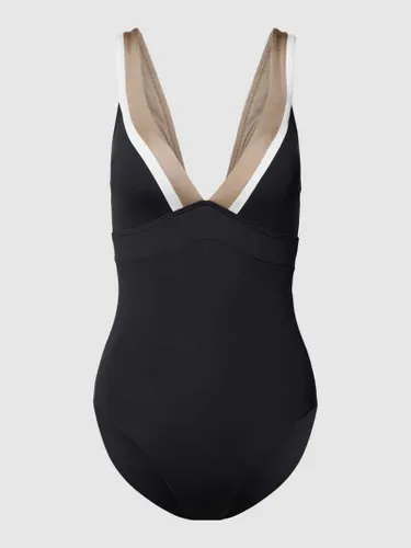 Esprit Badeanzug mit Kontraststreifen Modell 'BAUDIN BEACH' in Black