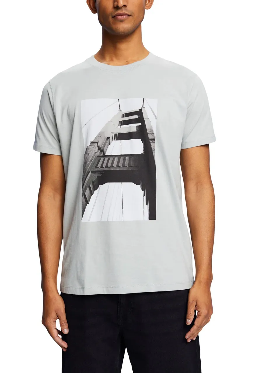 ESPRIT Bedrucktes Baumwoll-T-Shirt