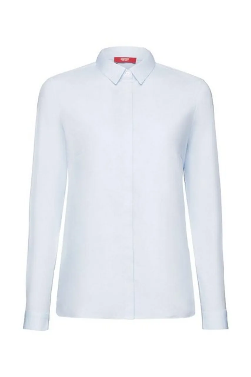 Esprit Blusenshirt basic blouse, PASTEL BLUE