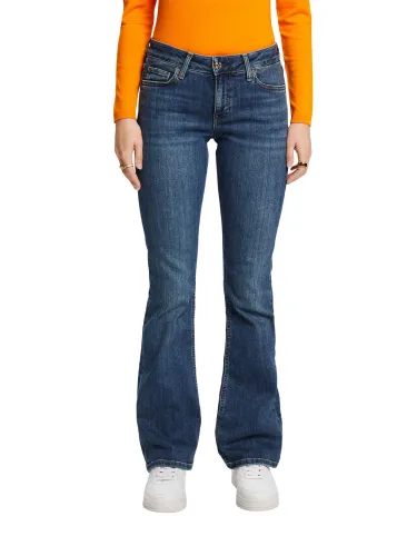 ESPRIT Bootcut Jeans mit mittlerer Bundhöhe