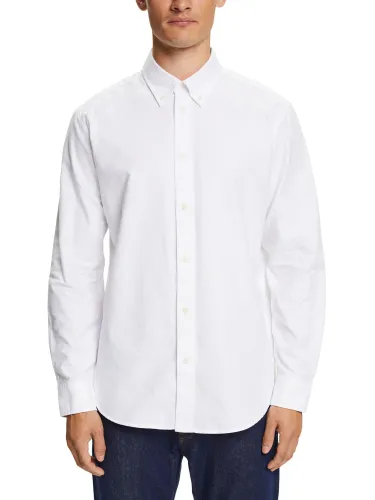ESPRIT Button-Down-Hemd aus Baumwollpopeline