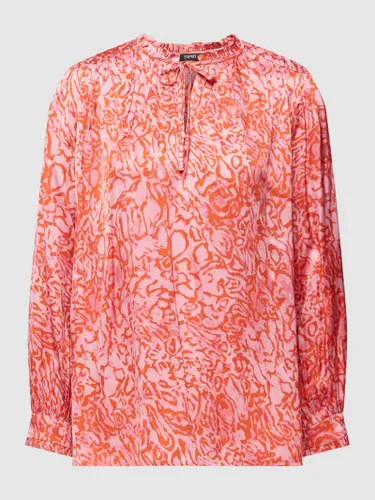 Esprit Collection Bluse mit Allover-Muster in Pink