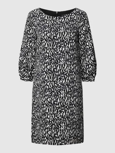 Esprit Collection Blusenkleid mit Allover-Muster in Black