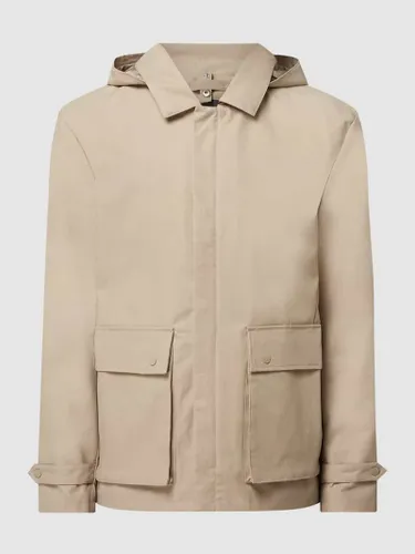 Esprit Collection Jacke mit abnehmbarer Kapuze in Beige