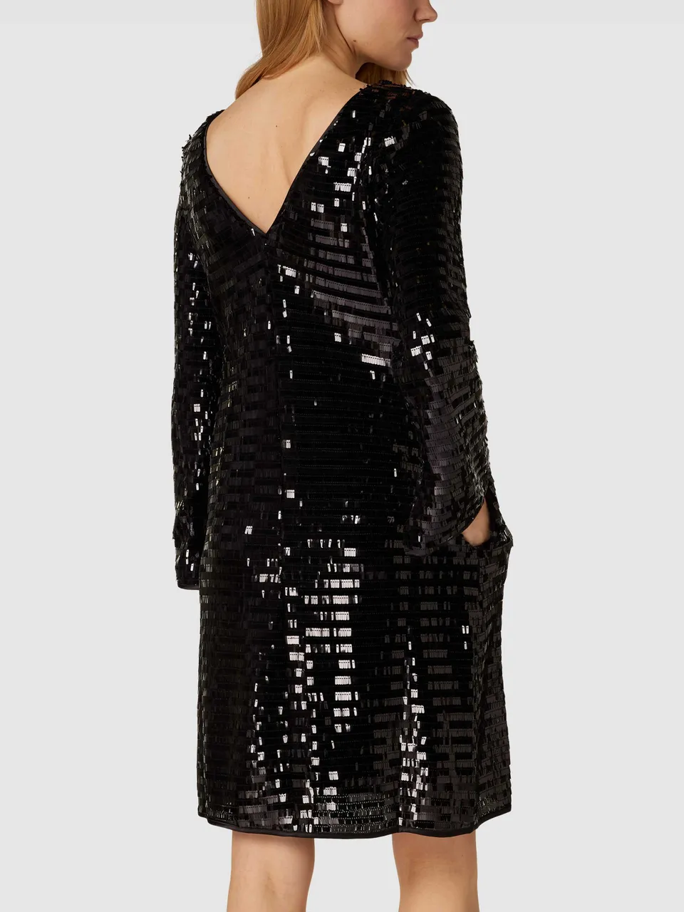 ESPRIT Collection Knielanges Kleid mit Paillettenbesatz in Black - Preise  vergleichen