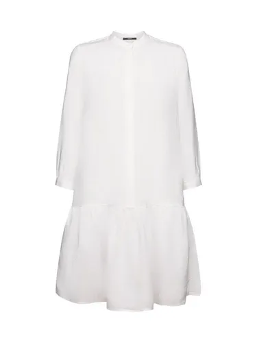 Esprit Collection Minikleid Mini-Hemdblusenkleid, 100 % Leinen
