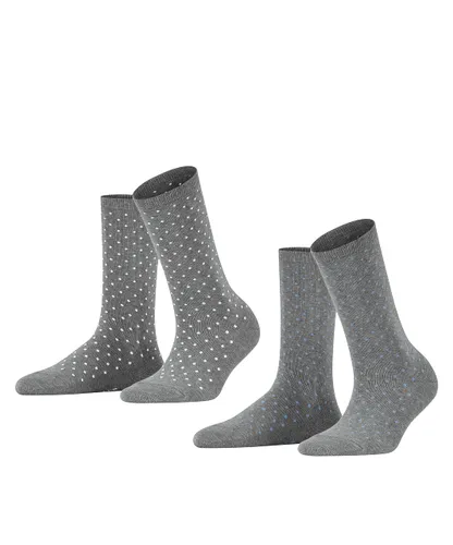 ESPRIT Damen Socken Fine Dot 2-Pack W SO Baumwolle