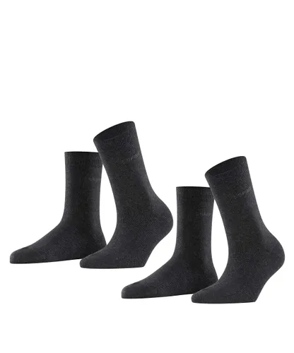 ESPRIT Damen Socken Uni 2-Pack W SO Baumwolle einfarbig 2