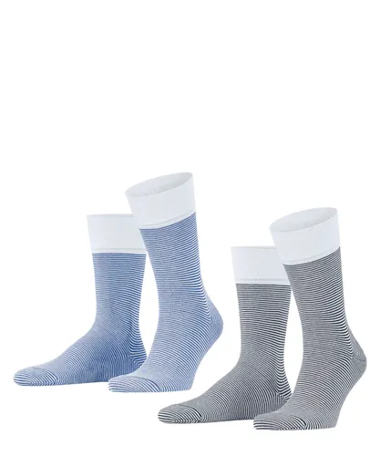 ESPRIT Herren Socken Allover Stripe 2-Pack M SO Baumwolle