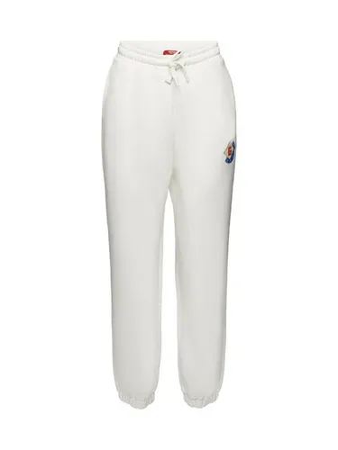 Esprit Jogger Pants Fleece-Jogginghose mit Logo-Aufnäher
