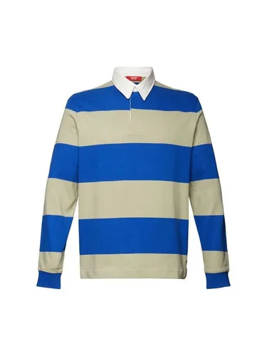 Esprit Langarm-Poloshirt Gestreiftes Rugbyhemd