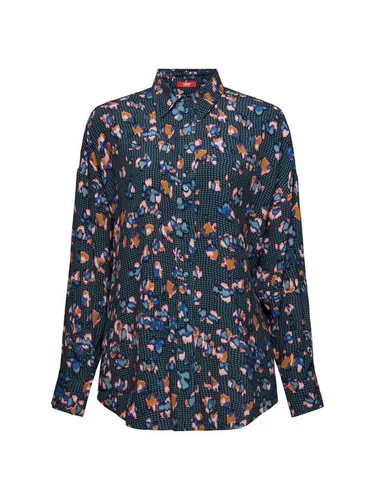 Esprit Langarmbluse Button-Down-Hemd mit Print