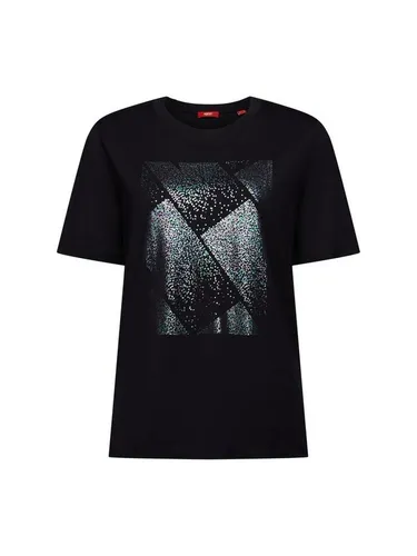 Esprit Langarmshirt T-Shirt mit holografischem Print (1-tlg)