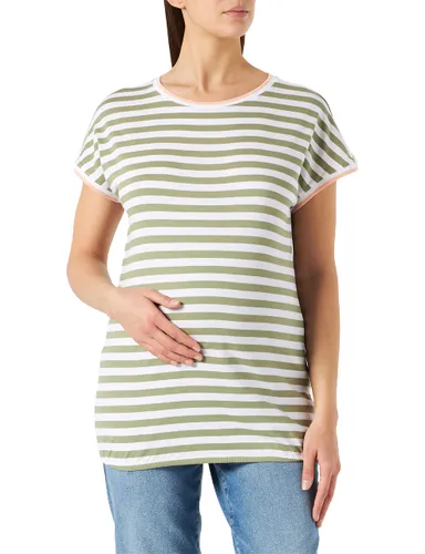 ESPRIT Maternity Damen T-shirt met korte mouwen gestreept T