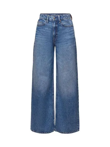 Esprit Regular-fit-Jeans Retro-Jeans mit hohem Bund und weitem Bein