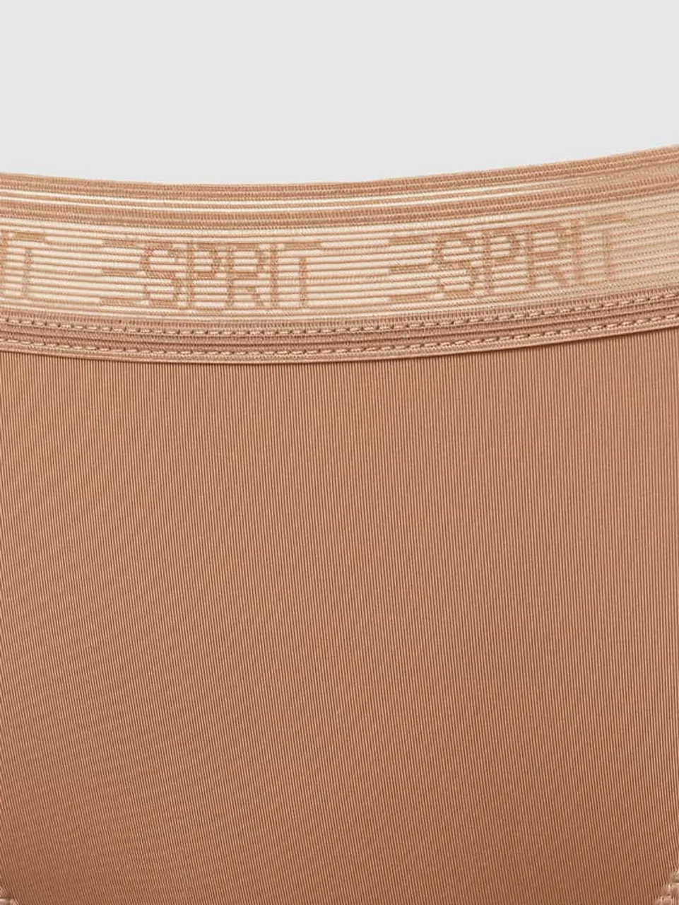 Esprit Slip mit elastischem Logo-Bund Modell 'MICRO' in Beige