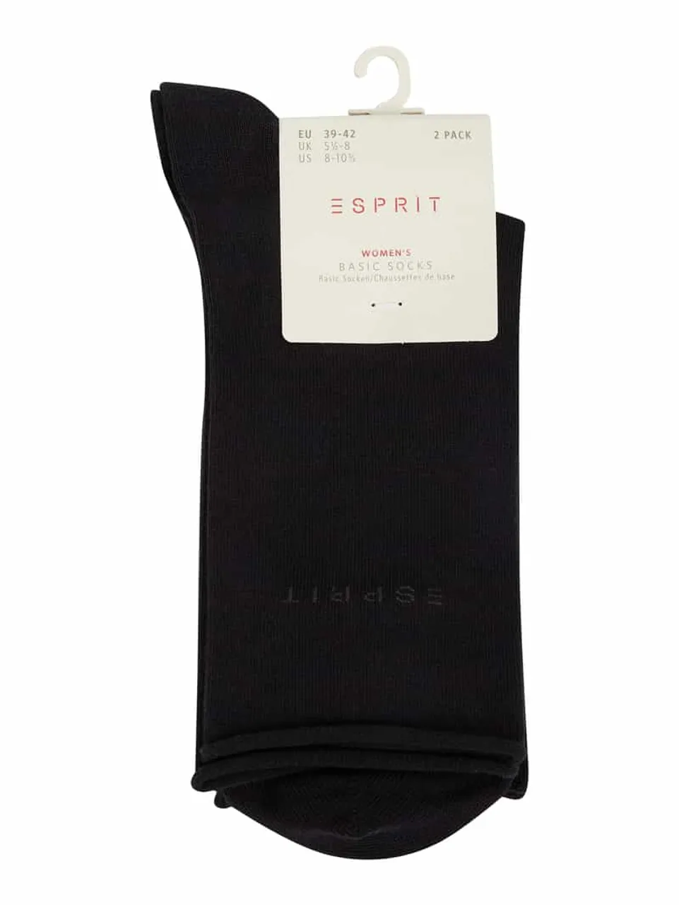 Esprit Socken im 2er-Pack in Black