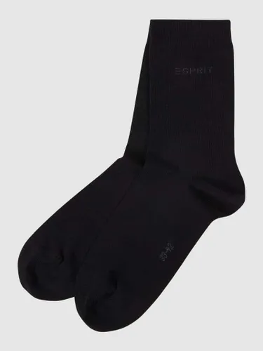 Esprit Socken mit Stretch-Anteil im 2er-Pack in Black