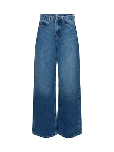 Esprit Straight-Jeans Jeans mit hohem Bund und geradem Bein