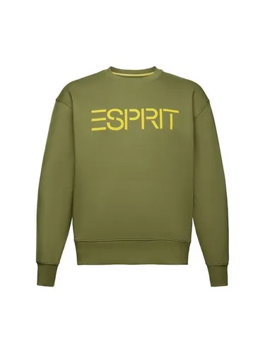 Esprit Sweatshirt Unisex Logo-Sweatshirt aus Baumwollfleece (1-tlg)