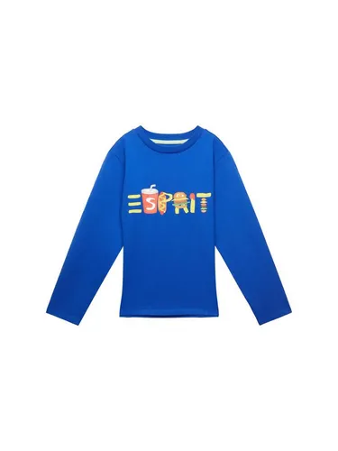 Esprit T-Shirt Longsleeve aus Baumwolle mit Logo (1-tlg)