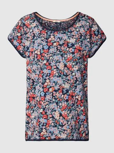 Esprit T-Shirt mit floralem Muster in Marine