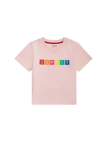 Esprit T-Shirt T-Shirt aus Bio-Baumwolle mit geometrischem Logo (1-tlg)